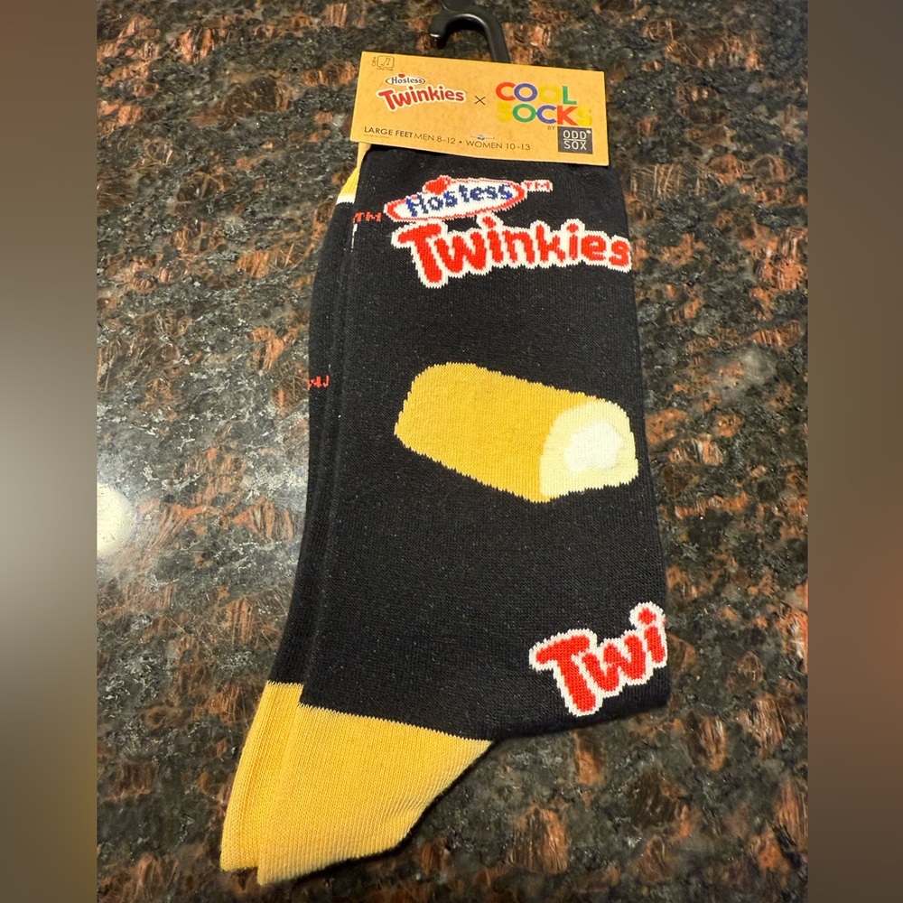Hostess Twinkies Black and Yellow Casual Socks